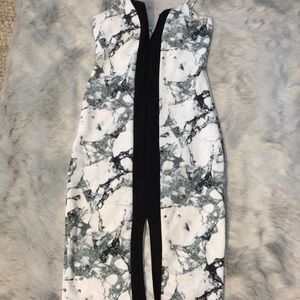 Black and White Marble Dress